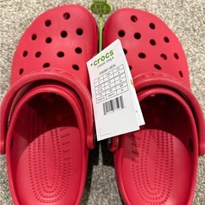 CROCS Red Sandals with Ventilation and Comfortable Sole
